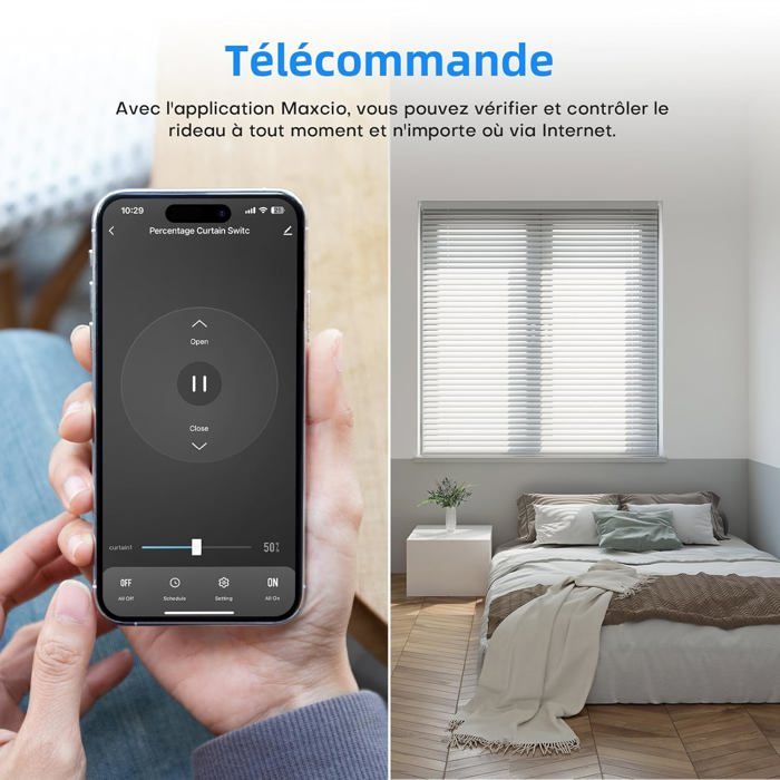 Interrupteur Volet Roulant Connecté Maxcio WiFi, Compatible HomeKit ...