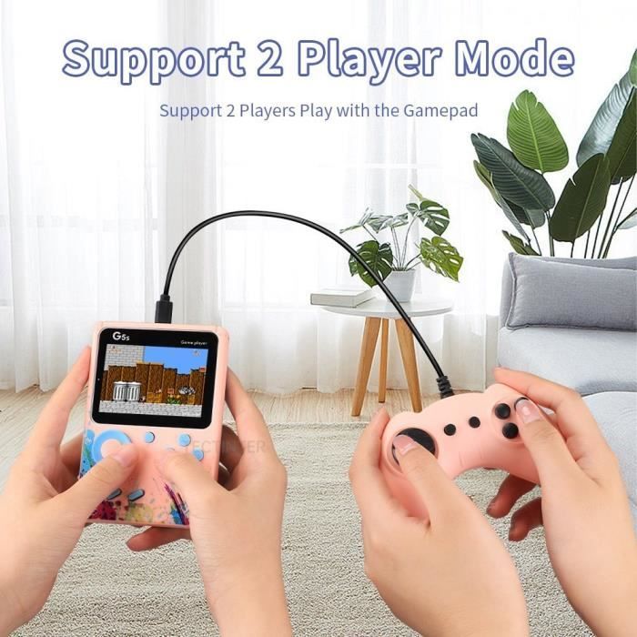 Mini Console Rétro Portable – 500 Jeux 8 Bits – Écran LCD 3 Pouces – Batterie 1020 MAh – Vert – Cadeau Enfant Et Adulte