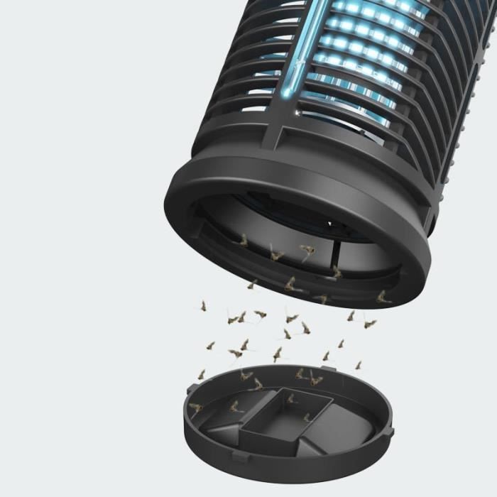 Fly Zapper 3000V 20W Uv Light Fly Catcher Indoor 360 Waterproof Fly Trap Mosquito Killer Lamp Black a3555 Cdiscount Au quotidien
