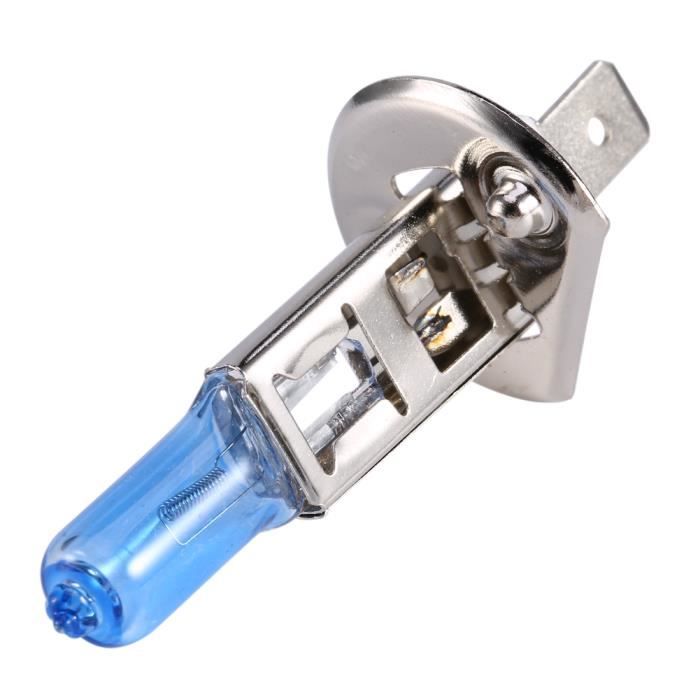 Qiilu Ampoules LED Phares Voiture H1 100W 6000K Blanc Super Lumineux - Lot De 2 Ampoules 360°