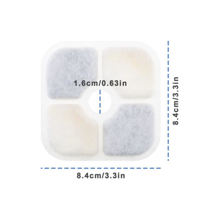 Lot de 10 Filtre Fontaine Eau Chat, Compatible avec la Fontaine à Eau Lot de 10 Filtre Fontaine Eau Chat, Compatible avec la Fontaine à Eau