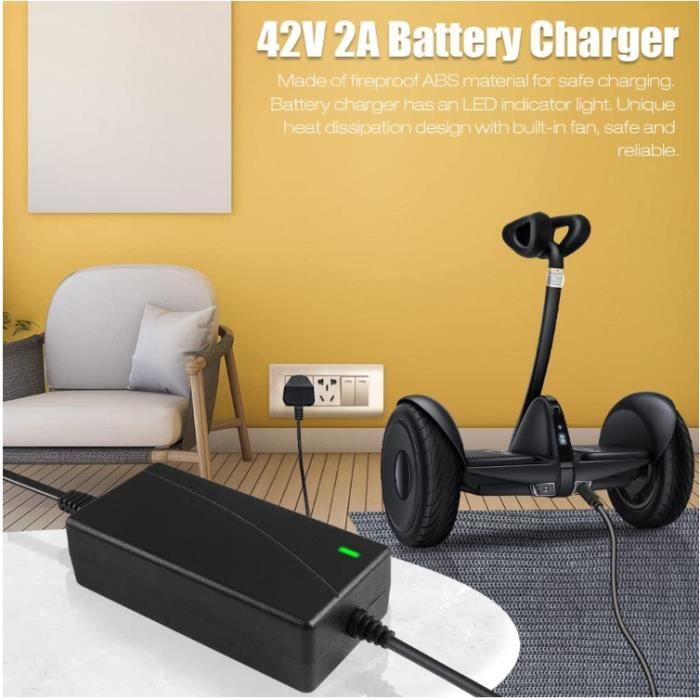 Chargeur De Trottinette Électrique, Adaptateur Secteur Résistant