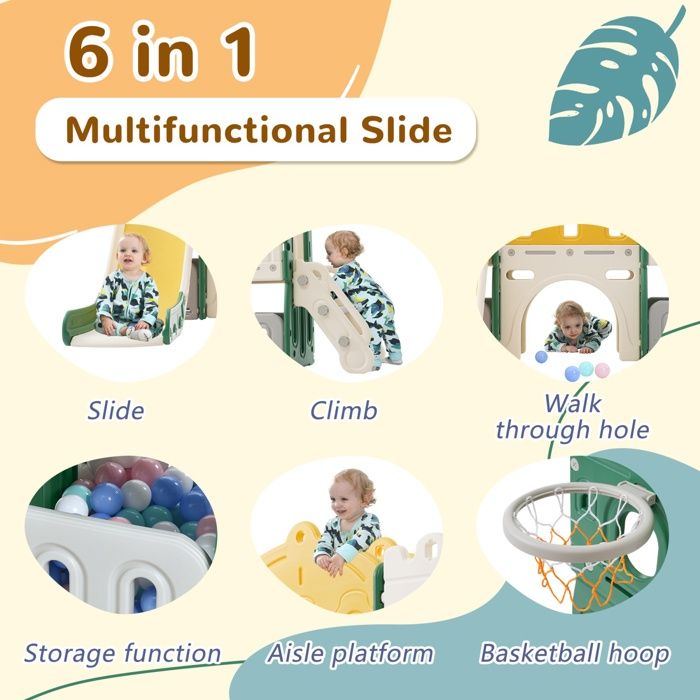 Glissoire pour jeune enfant avec panier de basketball de Qaba, glissoire d' intérieur 3 en 1 pour enfant, ensemble d'escalade et de jeu pour bébé conçu par des tigres, bleu | Best Buy