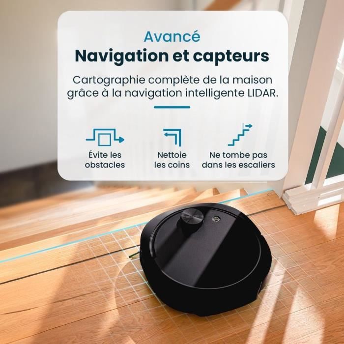 Robot Aspirateur Laveur EZICLEAN Aqua connect x550 | Leroy Merlin