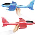 48 cm grande taille lancement à la main jet avion avion planeur bricolage mousse inertielle EPP enfants avion jouet - bleu ou rouge -0