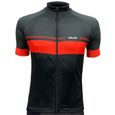 Maillot respirant polyester microfibre à manches courtes Uld Licra - Rouge/Noir - Homme - Vélo loisir - XL-0
