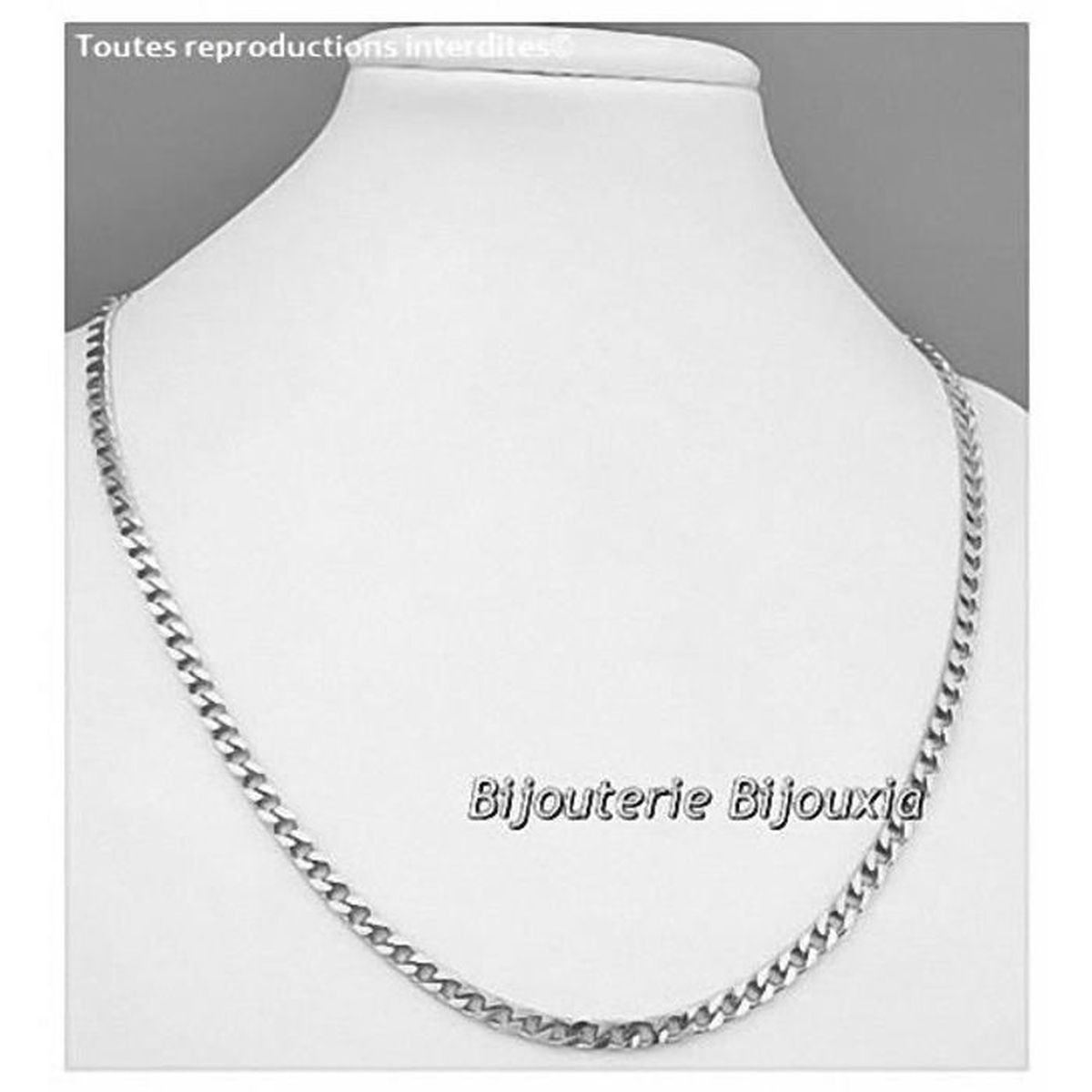 Chaine Homme Gourmette 50cm X 4mm Argent Massif 925 1000 Argent Massif 925 1000 Achat Vente Chaine De Cou Seule Chaine Homme Gourmette 50cm Femme Adulte Gris