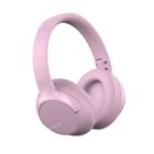 NOBRAND Casque Bluetooth sans fil, Casque stéréo HIFI pliable avec micro Bluetooth 5.1, prise en charge de la carte TF, Rose