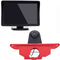Moniteur LCD TFT 4.3'' +12mm Objectif CMOS CameraLumiere de Frein Voiture Toit camera arriere pour Peugeot Expert/Fiat Scudo/