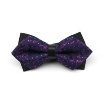 Cravate,Noeud papillon Paisley pour hommes, accessoires luxueux pour hommes, cravate noire, costume formel pour la [E355538426]