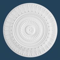 Rosace design Marbet R-9 | Ø 64 cm | polystyrène léger blanc