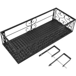 Ccykxa – Support de jardinière en acier inoxydable – Dimensions ajustables pour rambarde – Résistant aux intempéries – Stabilité renforcée Ccykxa – Support de jardinière en acier inoxydable – Dimensions ajustables pour rambarde – Résistant aux intempéries – Stabilité renforcée