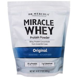 PROTÉINE Dr. Mercola, Miracle lactosérum poudre de protéines Original (454 g)