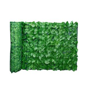 CLÔTURE - GRILLAGE Décoration florale,Rouleau de clôture de jardin à feuilles artificielles 0.5x3M, panneau de clôture de - Type Green leaf-0.5x3M