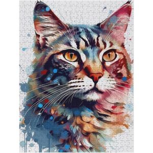 PUZZLE Cat Puzzles De 500 Pièces, Puzzle En Bois Pour Adu