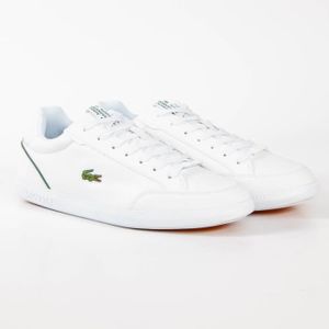 basquette blanche lacoste