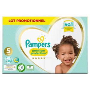 COUCHE Lot de 2 - PAMPERS Couche Premium Protection taill