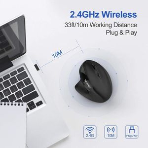TECKNET Souris Bluetooth sans Fil, Wireless Mouse 3200 DPI avec 6 Boutons  Souris sans Fil USB Ergonomique 2,4 G, Autonomie de 24334