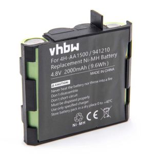 Batterie pour appareils /électrom/énagers 4,8V Powery Batterie pour /électrostimulateur Compex Vitality NiMH
