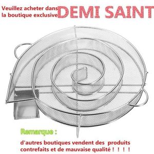 USTENSILE USTENSILE BARBECUE PLANCHA DEMI SAINT Générateur de Fumée Froide Acier Inoxydable à Barbecue BBQ Gril Fumage Fumeur Outil Rond