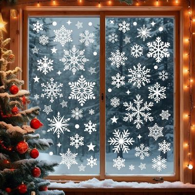 Stickers Noël Fenêtre électrostatique - SWAPY - 160 Pcs XXL