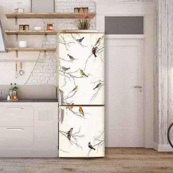 Autocollant Mural 3D Forêt Verte - 77x200cm, Amovible, Pour Porte Ou Mur Lisse, Effet Paysage Immersif