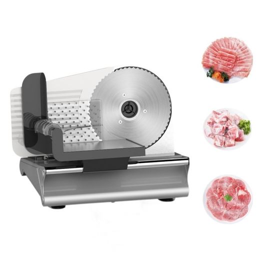Petra Trancheuse Électrique Alimentaire - 3 Lames Acier Inox 170 Mm, Épaisseur Réglable 1-15 Mm - Garantie 3 Ans Petra Trancheuse Électrique Alimentaire - 3 Lames Acier Inox 170 Mm, Épaisseur Réglable 1-15 Mm - Garantie 3 Ans