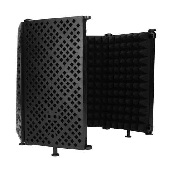 TONOR Bouclier D'Isolation Microphone Insonorisant Pliable Avec Mousse - Studio Enregistrement