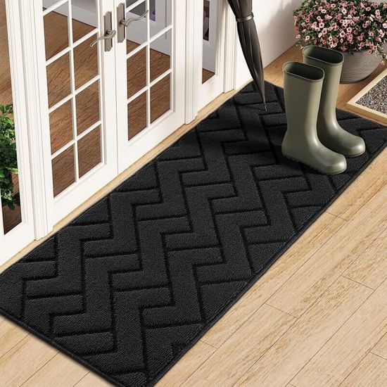 Paillasson - Tapis d'entrée tapis anti-dérapant tapis de porte - pissenlit  noir, 40 x 120 cm - Cdiscount Maison