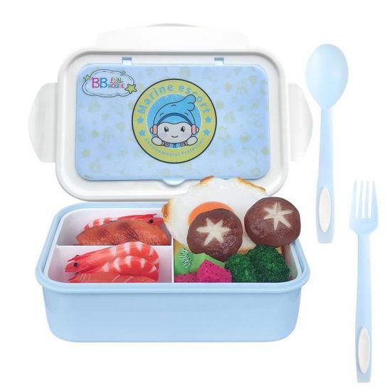 Boîte À Repas Pour Enfants, Boîte À Bento Avec Compartiments, Boîte À Repas Anti-Fuite Avec
