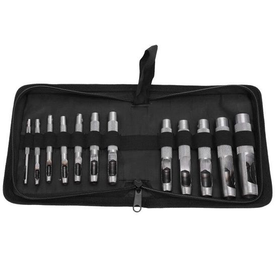 Kit 8 Poinçons Creux Pour Cuir - Matrices Acier Carbone, Pour Ceintures, Sacs - DIY