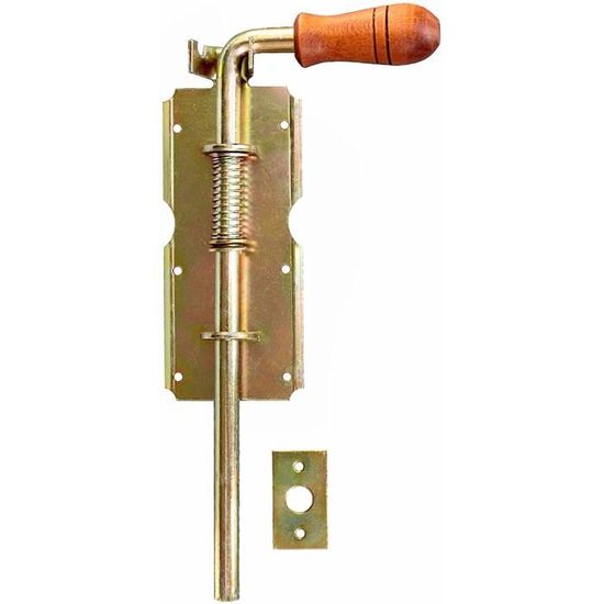 AERZETIX C58756 Targette à Pêne Rond Verrou De Porte 70x50 Mm- Clé