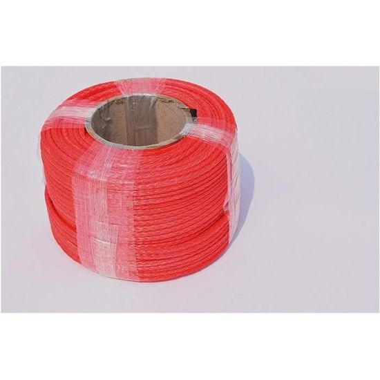 Ligne de treuil synthétique avec gaine, 7,700 lbs, 6mm x 15m, câble