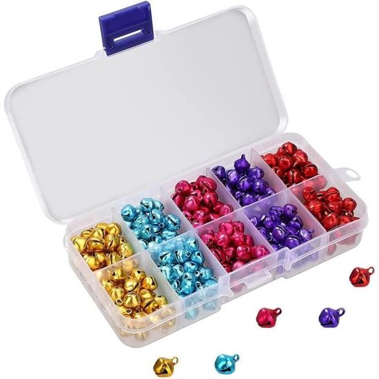 Lot De 6 Clochettes En Métal (D5 Cm) Tradition Multicolore - Boule Et Déco De Sapin