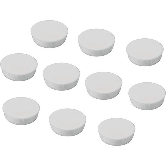 PLCatis 25 Pièces Cache Trou Meuble Blanc 35mm Bouchon de Trou Décoratif en  Plastique Couvercle Rond pour Trou Encastrable pour Décoratif et Protecter