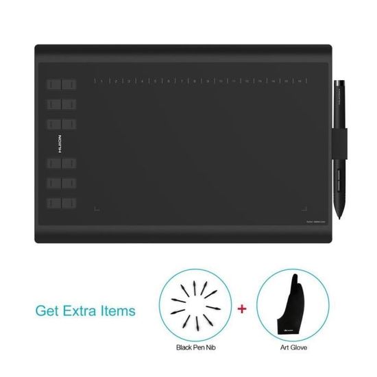 Stylet Huion PW507 Pour Tablettes Graphiques Kamvas (Pro 12/13/16, Kamvas 16/20) - 8192 Niveaux De Pression, Léger, Ergonomique - 4