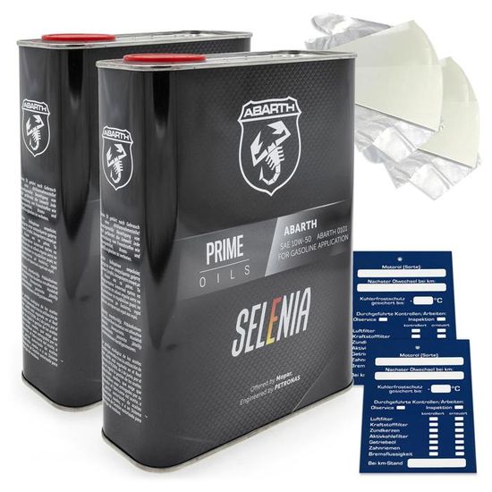 Huile Moteur Petronas Selenia 10W50 8L - Originale Abarth Synthétique ACEA C3