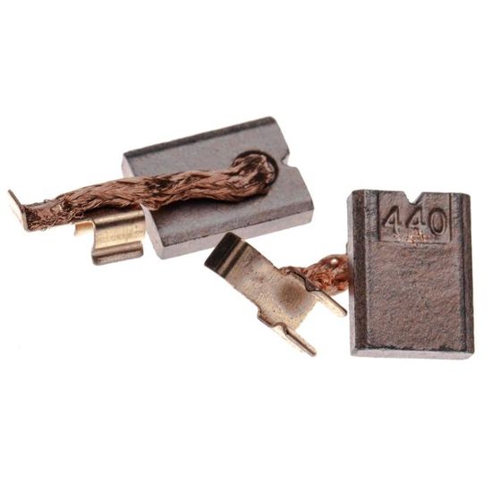 Vhbw 2x Balais De Charbon 6 X 10 X 15 Mm Compatible Avec Makita 5601N-A, 4100NB, 4014NV, 5005KB