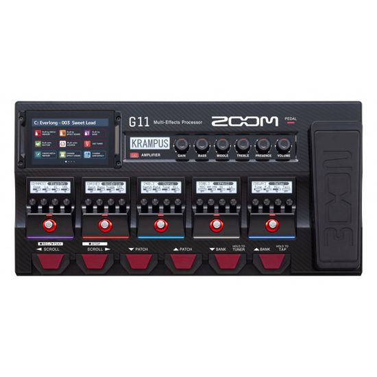 Zoom G11 - pédalier multieffets avec réponses impulsionnelles - écran tactile - interface audio