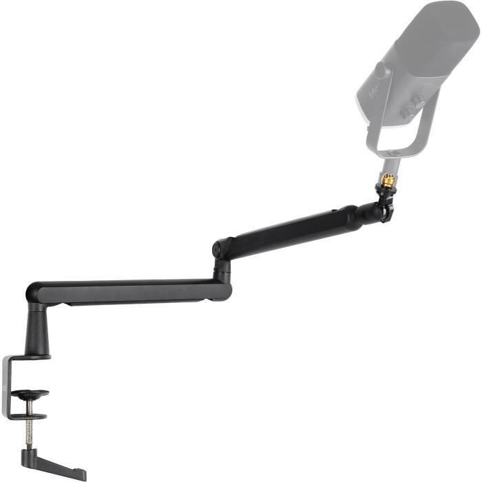 Pince De Table Pour Support Microphone - Métal, Serrage Puissant, Rotation 360°, Protection Caoutchouc - 5