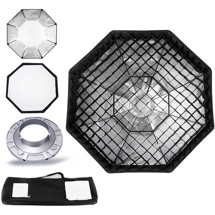 Grille Nid D'abeille Pour Softbox 60x60cm - Pour Flash Speedlight - Contrôle Direction Lumière, Effets Portrait/produit - 4