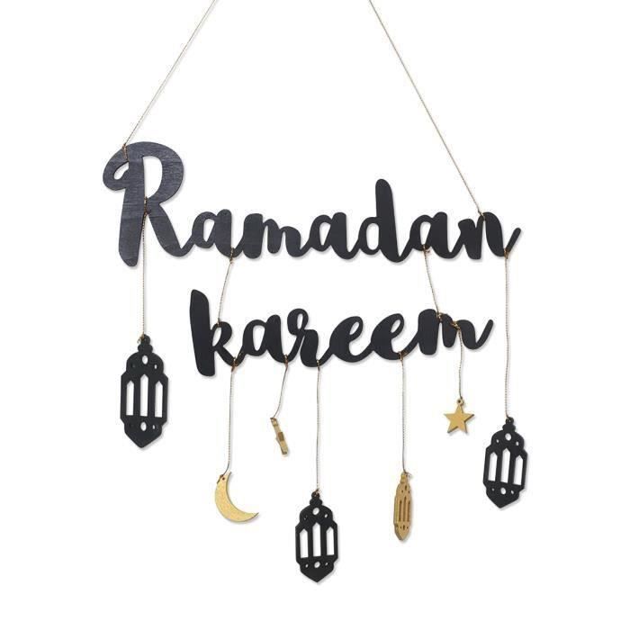 Décoration Murale Ramadan Mubarak - Doré - Matériau PLA