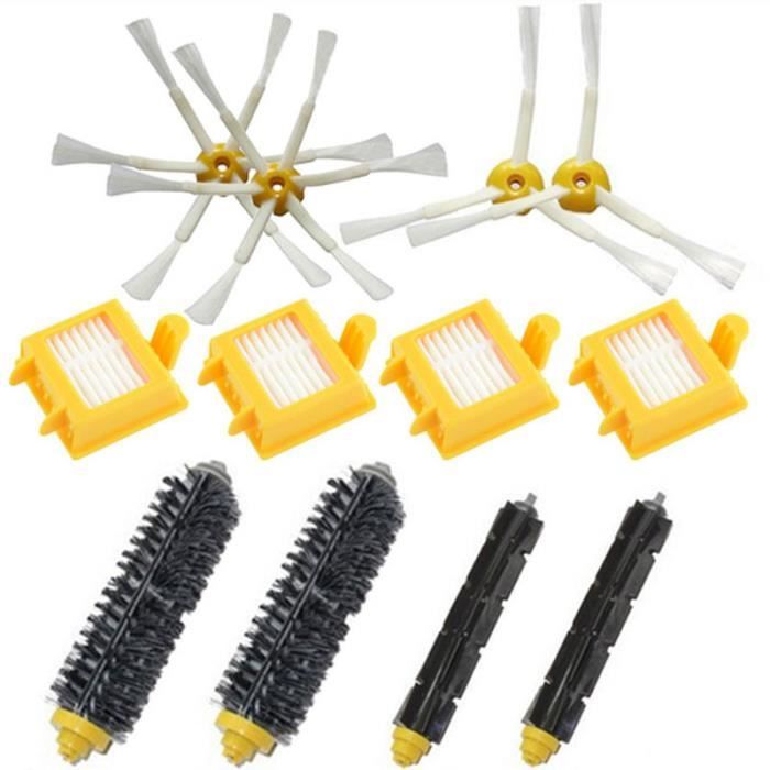 brosse de poils de haute qualité flexible pour oeuf brosse latérale Hepa Kit de filtre pour iRobot Roomba série 700 770 780 790