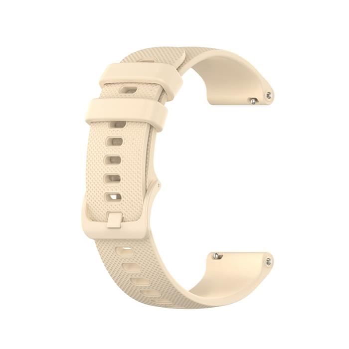Montre connectée,20mm 22mm bracelet de montre pour Xiaomi Amazfit Bip S 1S-Pace-Stratos 3 2-GTS-GTR - Type Cream yellow-20mm width