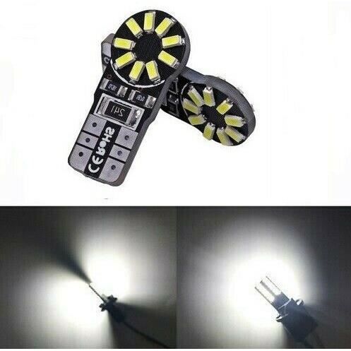 Ampoules T10 LED W5W Veilleuse Canbus 6000K BLANC XENON 18 SMD 12V 2pcs