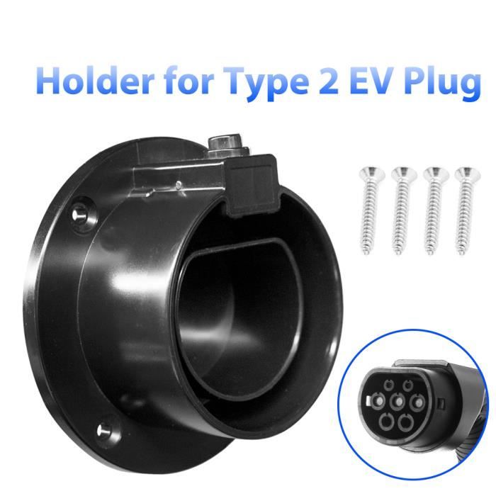 Morec EV Étui de Chargeur Porte-Câble pour Type2 Connecteur Prise IEC 62196-2 AC Station de Charge Niveau 2