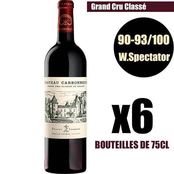 X6 Château Carbonnieux 2016 75 cl AOC Pessac-Léognan Grand Cru Classé Vin Rouge