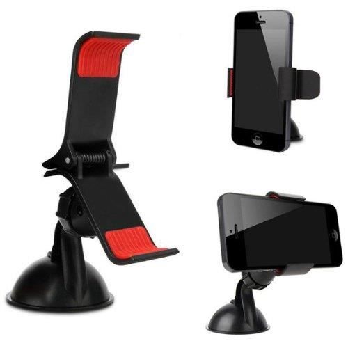 Noir Pare-brise Support De Voiture Pour Téléphone Mobile Samsung Galaxy S5 & A8 & V Plus & J5 & S6 Active & Grand Neo Plus