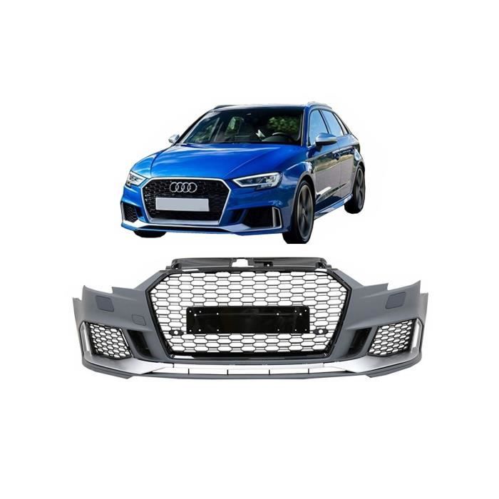 Pare-chocs pour AUDI A3 8V Facelift 16-18 Hatch Sportback RS3 Noir Brillant Look