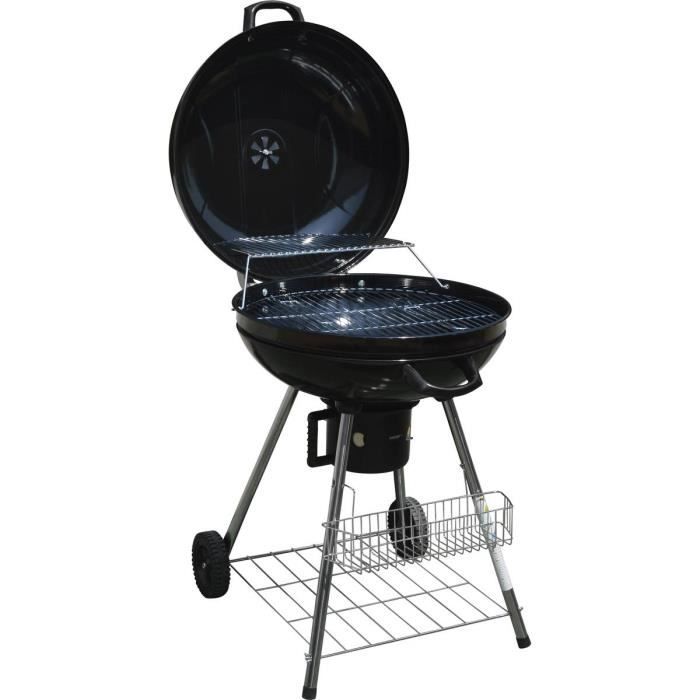 Jardin bois 58 Bac à cendres massif + Grille pour charbon 54 x 34 Barbecue